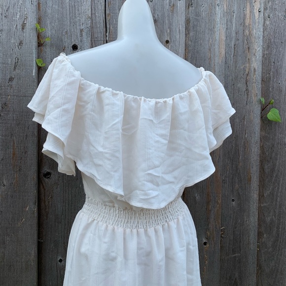 ASTR Chloe Off the Shoulder Ruffle Mini Dress - Picture 10 of 13